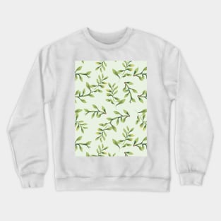 Leaves and tree branch pattern Crewneck Sweatshirt